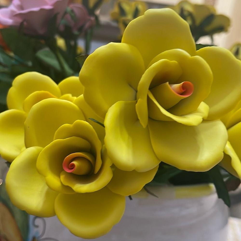 PORCELAIN STEM ROSE MADE IN ITALY